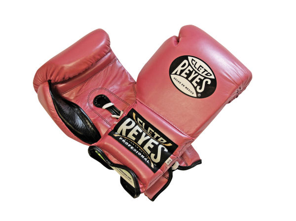 Cleto Reyes 16oz Lace Up Pro Sparring Training Gloves Pearl Pink